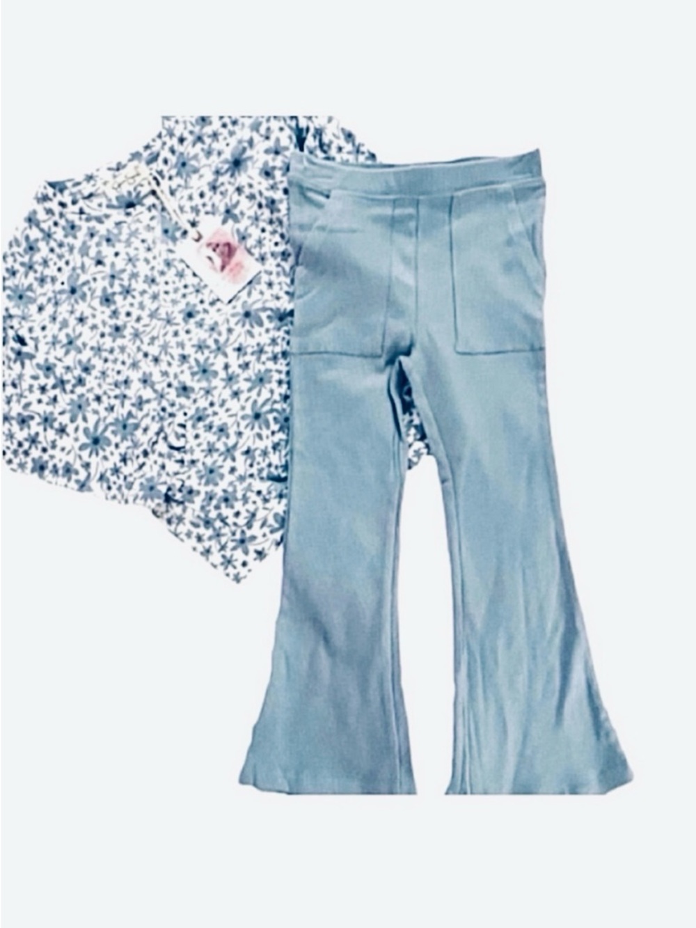 🆕- Jessica Simpson Kids-2Pc Floral Flared Leg Legging Set. Size: 4